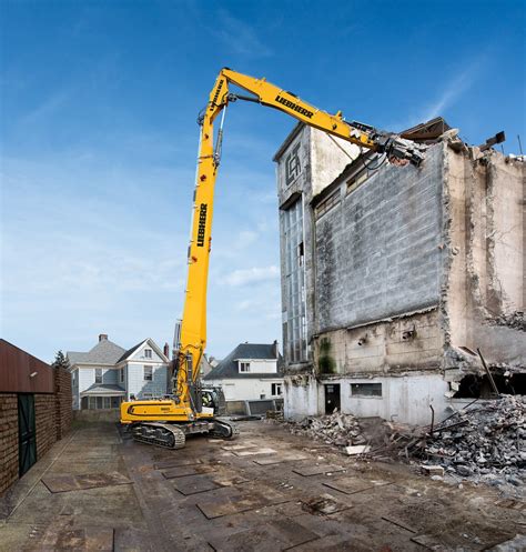 mini excavator demo|demolition buildings with excavator.